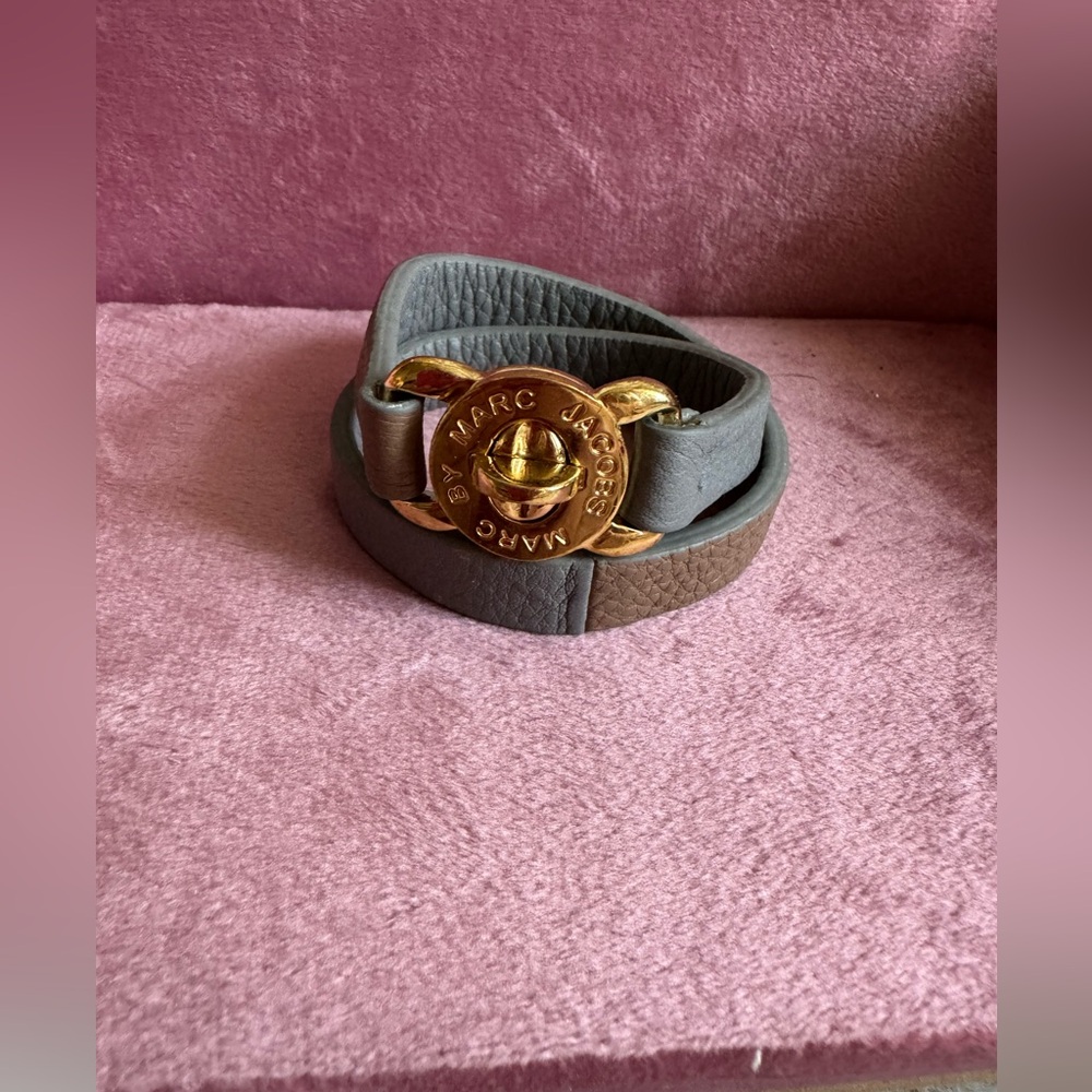 Marc by Marc Jacobs Leather Double Wrap Bracelet